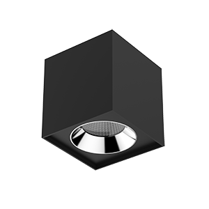 Светодиодный светильник VARTON DL-02 Cube накладной 150х160 мм 36 Вт 4000 K 35° RAL9005 черный муар